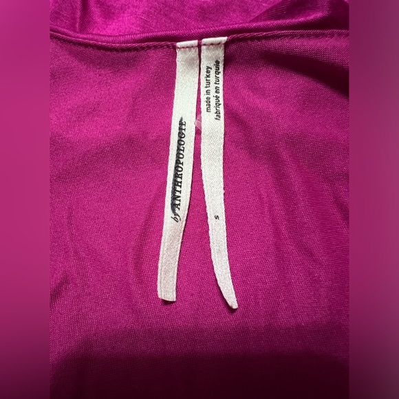 Anthropologie Asymmetrical Ruffle Cami Tank Top Hot Pink Raspberry Size … - Picture 10 of 10